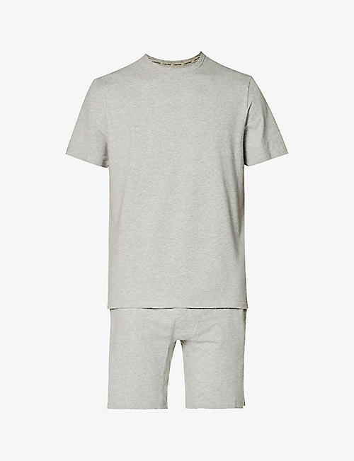 CALVIN KLEIN: Branded-waistband stretch-cotton pyjama set