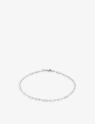 MONICA VINADER: Mini Paperclip sterling-silver chain bracelet