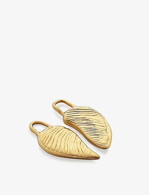 MONICA VINADER: Gold Wing 18ct gold-vermeil sterling-silver charms