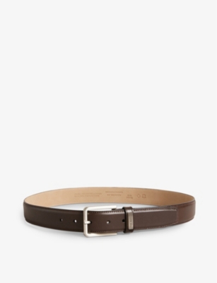 TED BAKER - Wizerd double-keeper branded leather belt | Selfridges.com