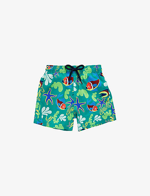 VILEBREQUIN: Tropical Fish graphic-print swim shorts 4-14 years