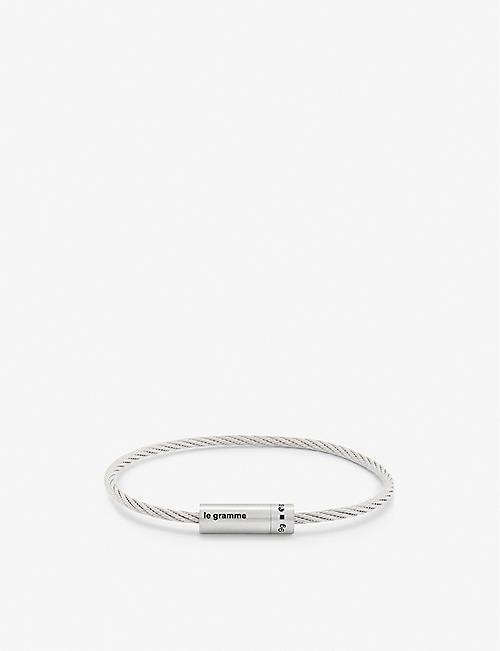 LE GRAMME: Cable Le 9g sterling silver bracelet