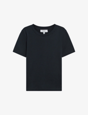 REISS REISS BOYS NAVY KIDS BLESS COTTON-JERSEY T-SHIRT 4-9 YEARS,65413730