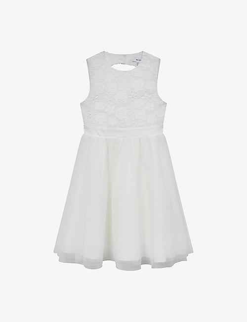 REISS: Kit floral-embroidered tulle and lace 10-12 years