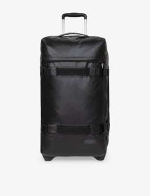 Eastpak Tarp Black Transit'r Medium Woven Suitcase 67cm In Tarp Black