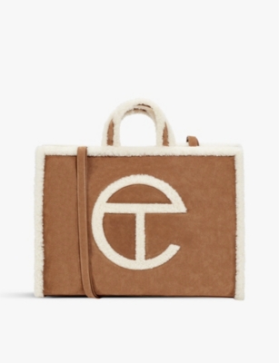 UGG X TELFAR: UGG X Telfar large suede tote bag