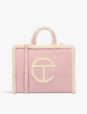 Telfar Medium Embossed Logo Tote Bag in Pink