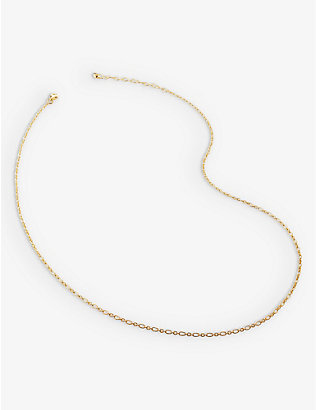 MONICA VINADER: Cable-chain 18ct yellow gold-plated vermeil recycled sterling-silver necklace