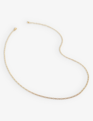 Monica Vinader Womens Gold Cable-chain 18ct Yellow Gold-plated Vermeil Recycled Sterling-silver Neck