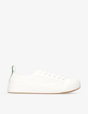 BOTTEGA VENETA VULCAN PULL-TAB CANVAS LOW-TOP TRAINERS,65424767