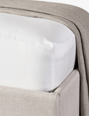 THE WHITE COMPANY: Pembridge Cotton-Sateen Deep Fitted Sheet