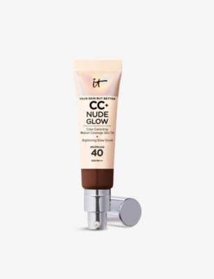 It Cosmetics Your Skin But Better Cc+ Nude Glow Skin Tint Spf 40 32ml In Deep Bronze