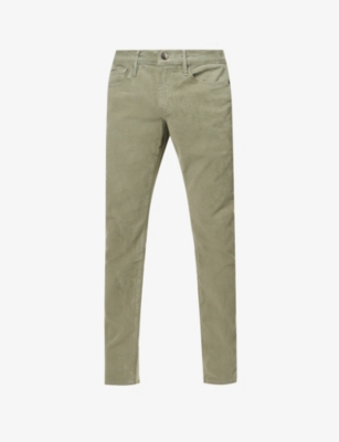 Frame Mens Washed Military L'homme Slim-fit Straight-leg Stretch-woven Trousers