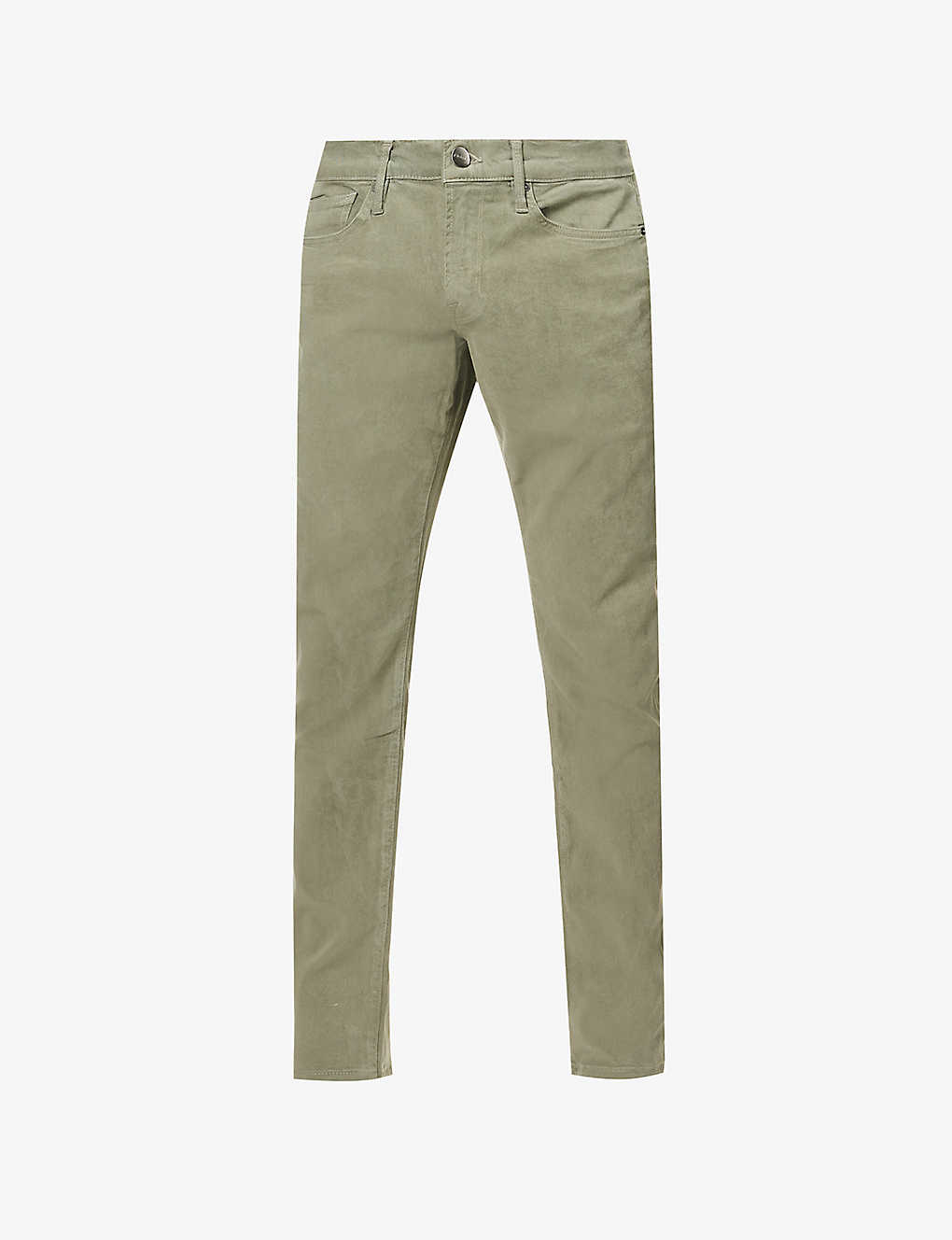 Frame Mens Washed Military L'homme Slim-fit Straight-leg Stretch-woven Trousers