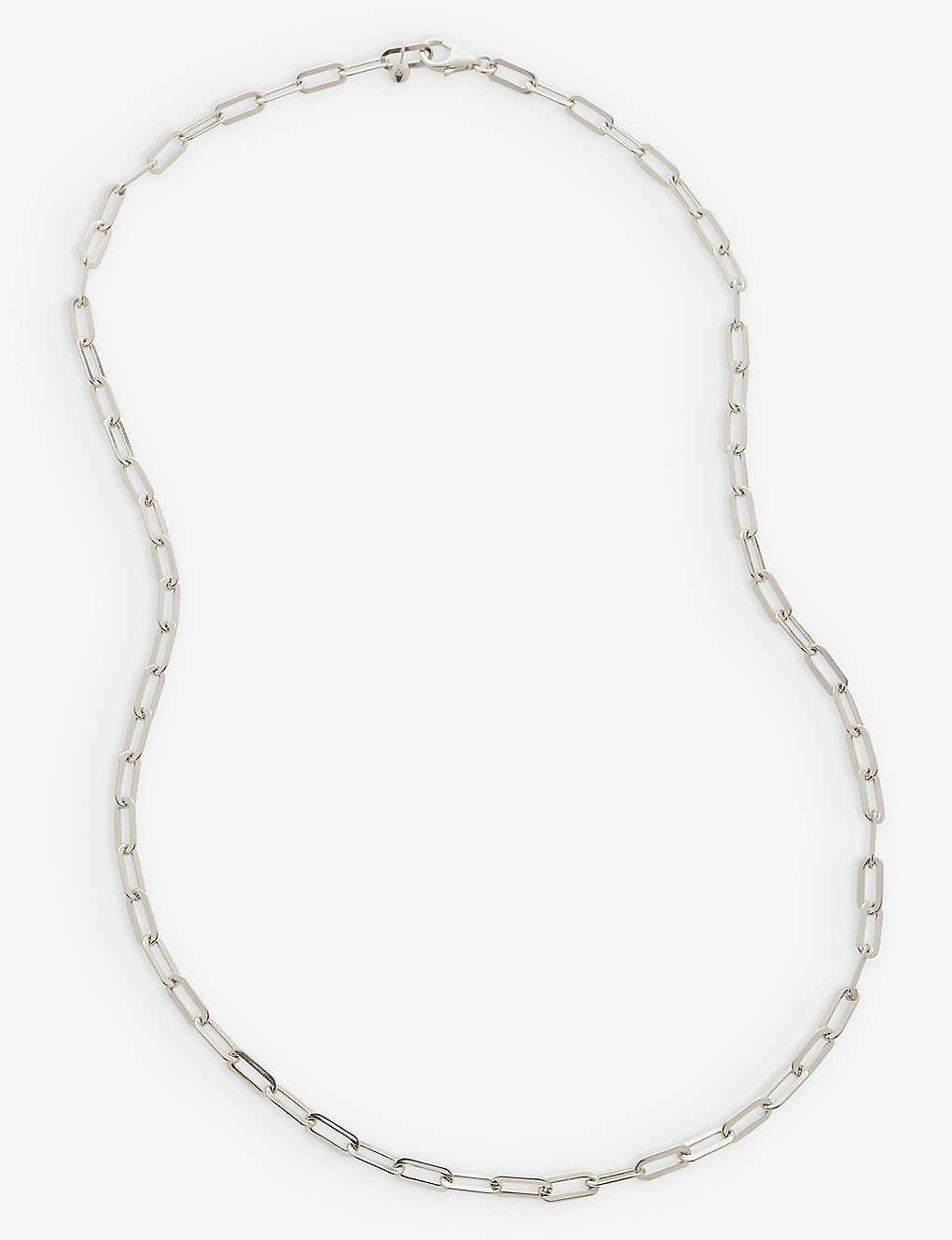 MONICA VINADER MONICA VINADER WOMEN'S SILVER PAPERCLIP-CHAIN STERLING-SILVER NECKLACE,65443409