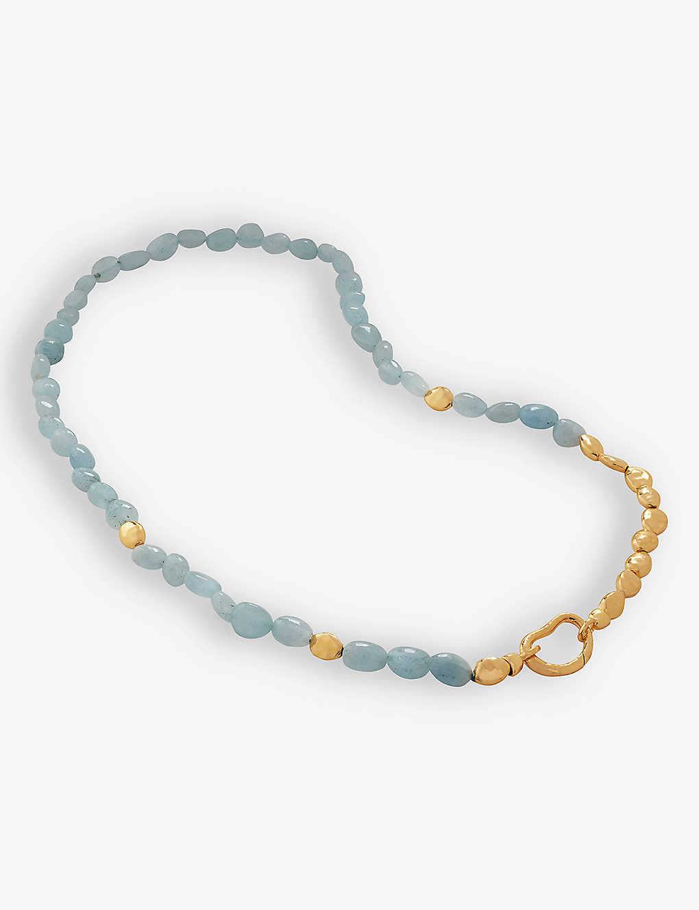 Monica Vinader Womens Gold Beaded Chain 18ct Yellow Gold-plated Vermeil Recycled Sterling-silver And