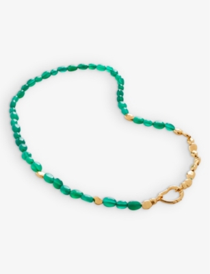 Monica Vinader Womens Gold Beaded-chain 18ct Yellow Gold-plated Vermeil Recycled Sterling-silver And In Gold