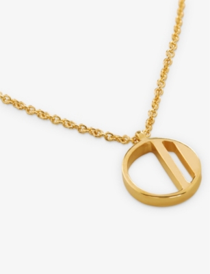 Monica Vinader Alphabet O Adjustable Necklace In Gold