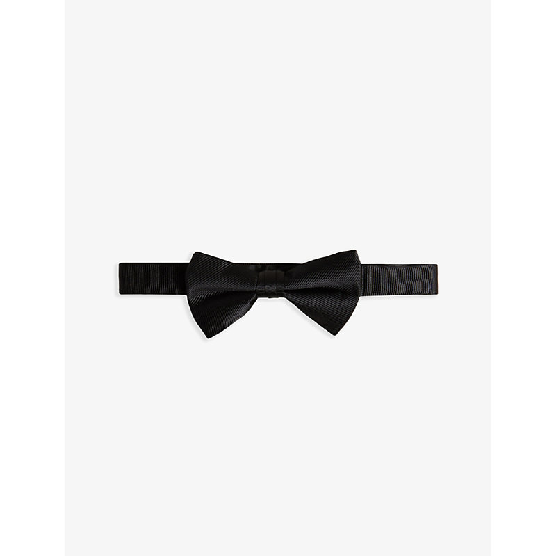 Ted Baker Brosney Silk Bow Tie In Black