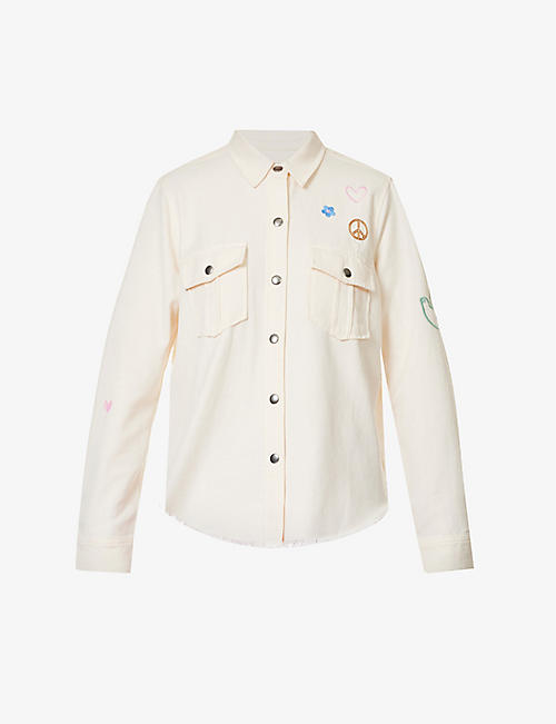 RAILS: Loren embroidery-embellished cotton-blend jacket