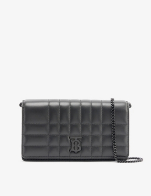 Lola Leather Shoulder Bag in Black - Burberry