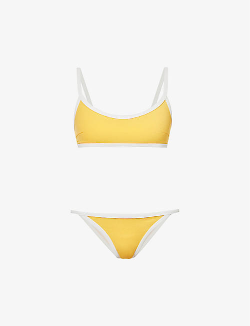 LISA MARIE FERNANDEZ: Scoop-neck bikini set