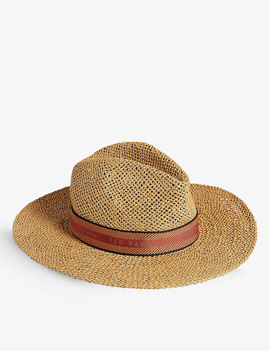 Ted Baker Clairie Paper Straw Fedora In Natural