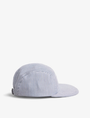 TED BAKER TED BAKER MEN'S GREY DECLANN LOGO-EMBROIDERED STRIPED STRETCH-COTTON BLEND CAP,65465029