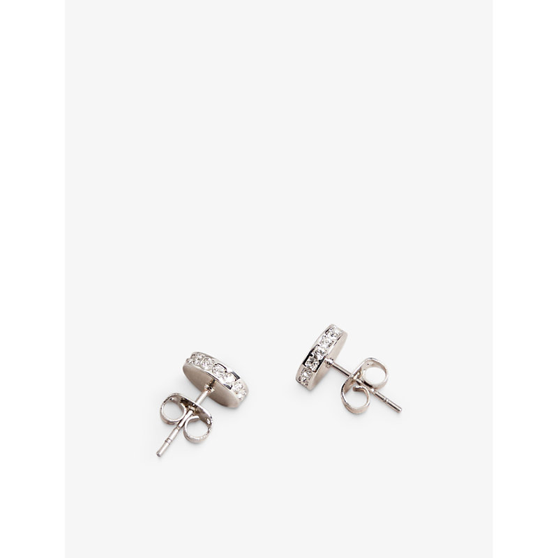 Shop Ted Baker Women's Silver-col Seesay Brass Stud Earrings
