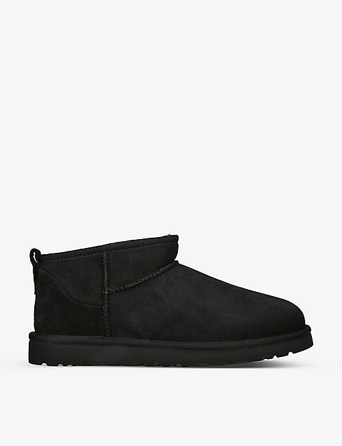 UGG: Classic Ultra Mini shearling-lined suede ankle boots