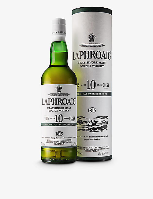 LAPHROAIG：Original Cask Strength Batch 15 10 年陈酿Islay 单麦芽苏格兰威士忌 700 毫升