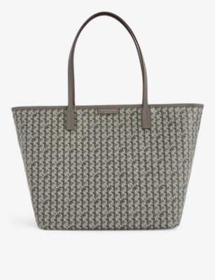 TORY BURCH: T-monogram cotton tote bag