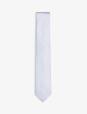 Ted Baker Phillo Textured Silk Tie In Blue