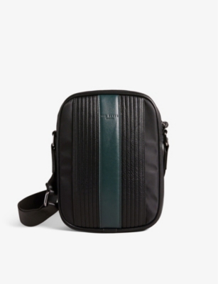TED BAKER Rockie panelled faux-leather cross-body bag