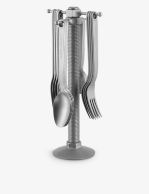 ALESSI: Conversational Objects 16-piece stainless-steel cutlery set