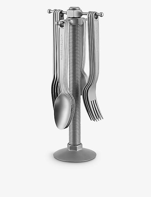 ALESSI: Conversational Objects 16-piece stainless-steel cutlery set