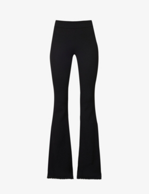 Stella Mccartney High-waist Flared Trousers In Black