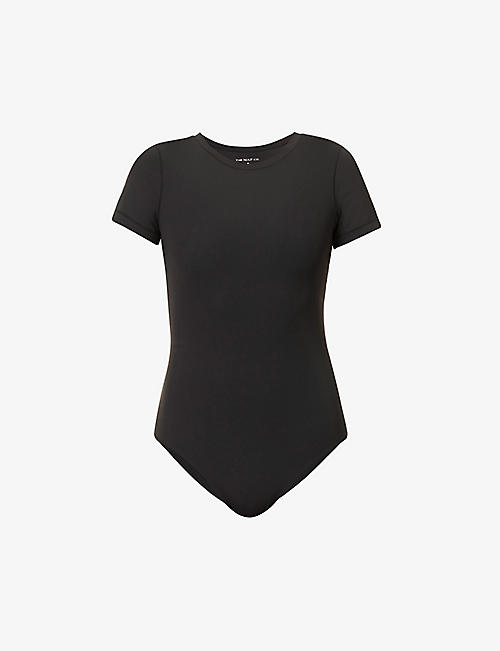 THE NAP CO: Slim-fit round-neck stretch-woven bodysuit