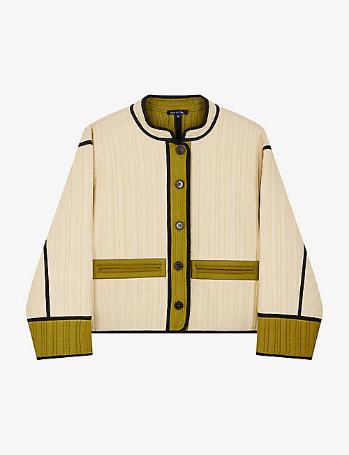 SOEUR: Patchouli light button-down cotton jacket