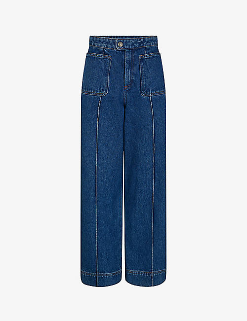 SOEUR: Harry wide-leg high-rise jeans