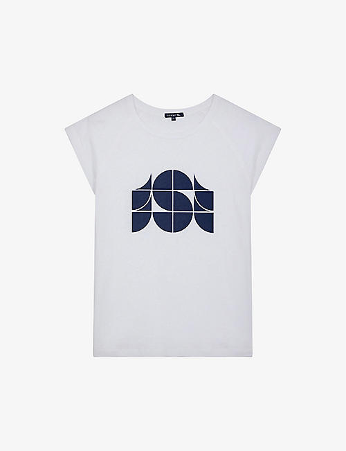 SOEUR: Valentina logo-print cotton T-shirt