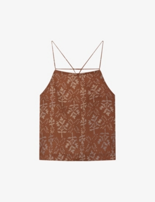SOEUR: Turin square-neck linen top