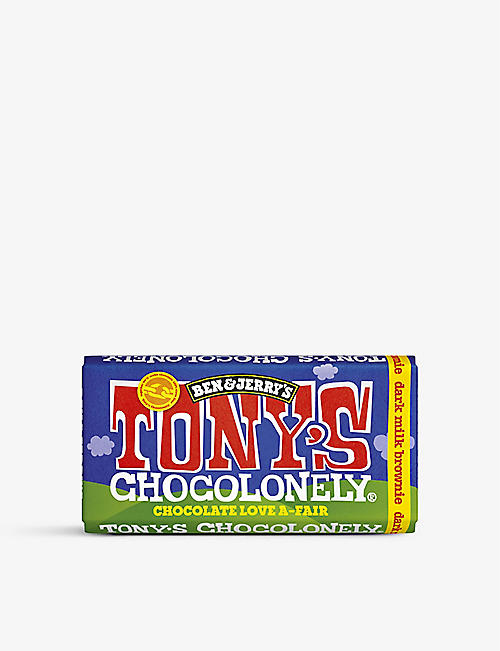 TONY'S: Tony's x Ben & Jerry's dark milk chocolate brownie bar 180g