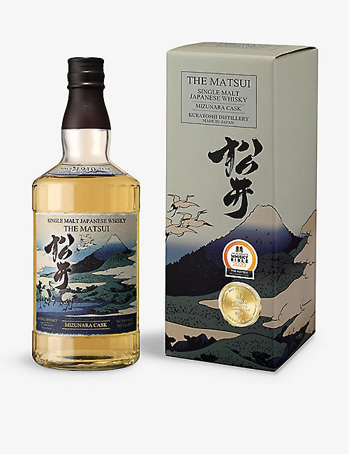 WHISKY AND BOURBON: Matsui Mizunara Cask single-malt Japanese whisky 700ml