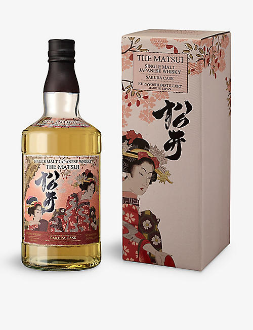 WHISKY AND BOURBON: Matsui Sakura Cask single-malt Japanese whisky 700ml
