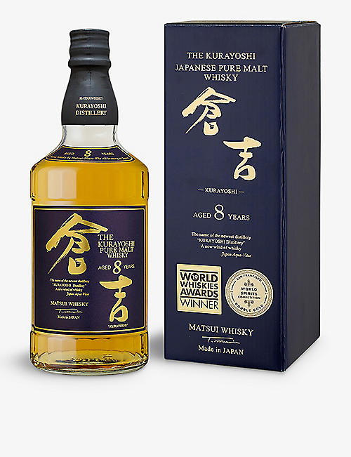 KURAYOSHI DISTILLERY: Matsui The Kurayoshi 8-year-old pure-malt Japanese whisky 700ml