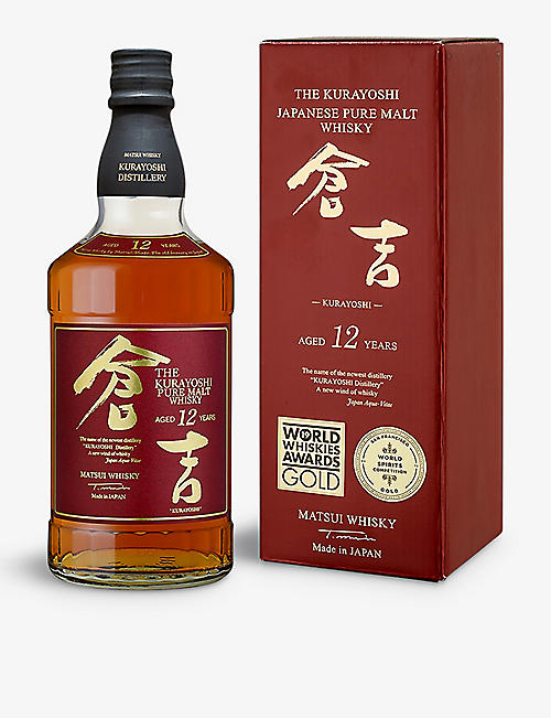 KURAYOSHI DISTILLERY: Matsui The Kurayoshi 12-year-old pure-malt Japanese whisky 700ml