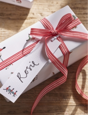 THE WHITE COMPANY: Snow Scene graphic-print Christmas gift tags set of 12