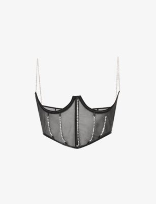 BLUEBELLA: Zenn recycled-polyester bustier bra