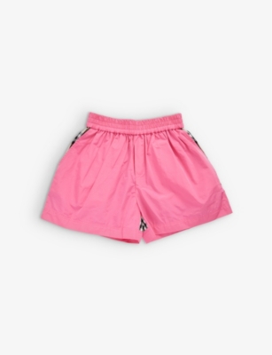 BURBERRY: Checked-panel woven shorts 3-14 years